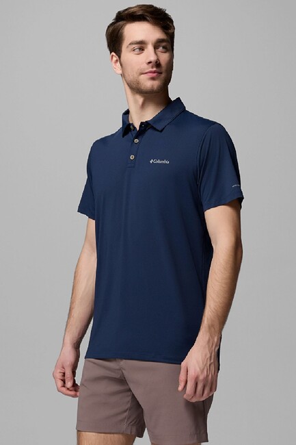 Erkek Tech Traıl Utılıty Kısa Kollu Polo Tişört AM1495_465 Lacivert (3)