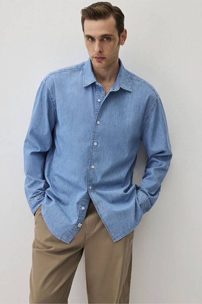 Erkek Theo Mavi Edition Gömlek 0211655-90893 Mavi 