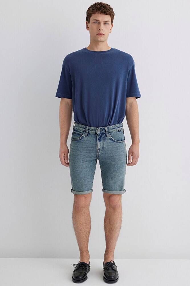 Erkek Tım 90'S Street Comfort Denim Şort 0428489645 Mavi 