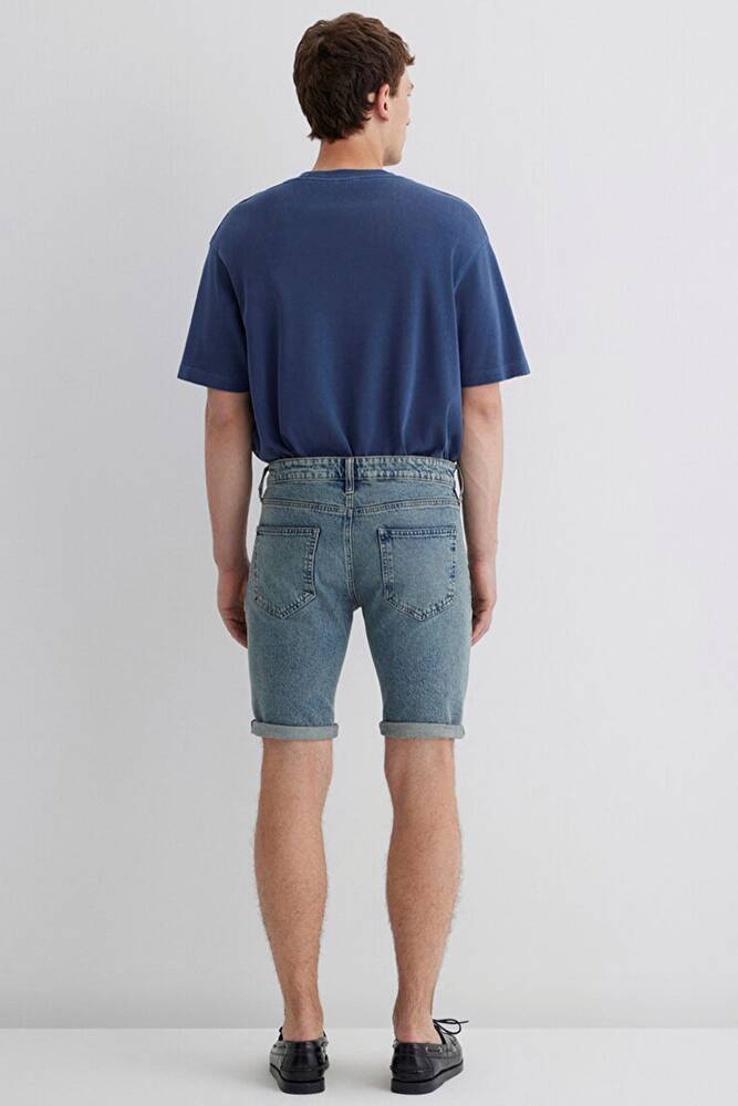 Erkek Tım 90'S Street Comfort Denim Şort 0428489645 Mavi 