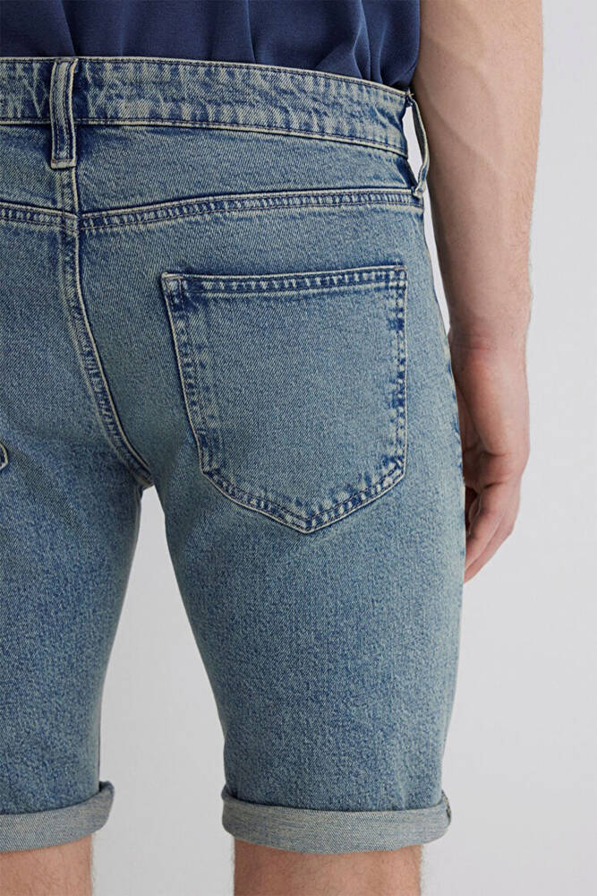 Erkek Tım 90'S Street Comfort Denim Şort 0428489645 Mavi 