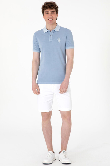 Erkek Tişört 000-2084648 Mavi - Thumbnail