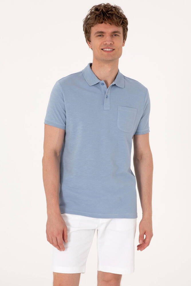 Erkek Tişört 000-2102651 Mavi 