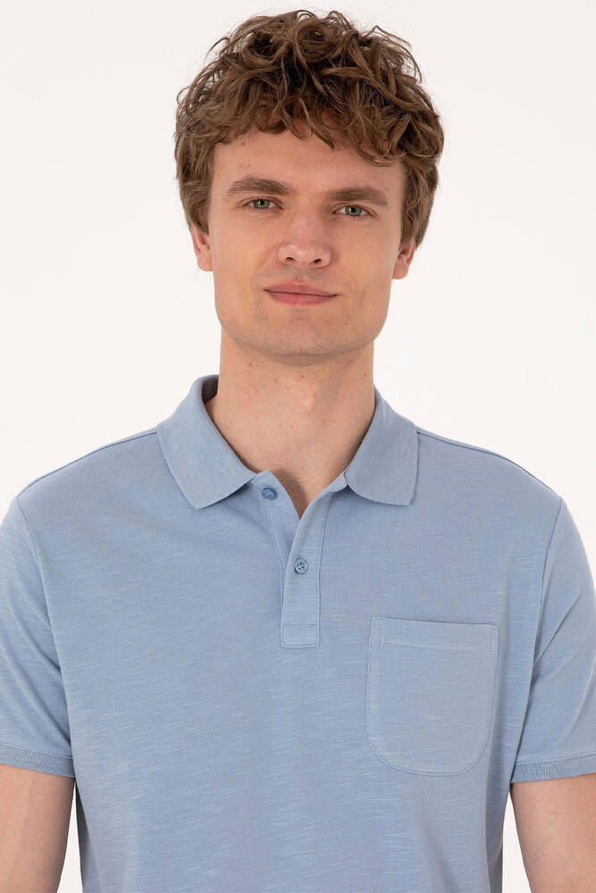 Erkek Tişört 000-2102651 Mavi 