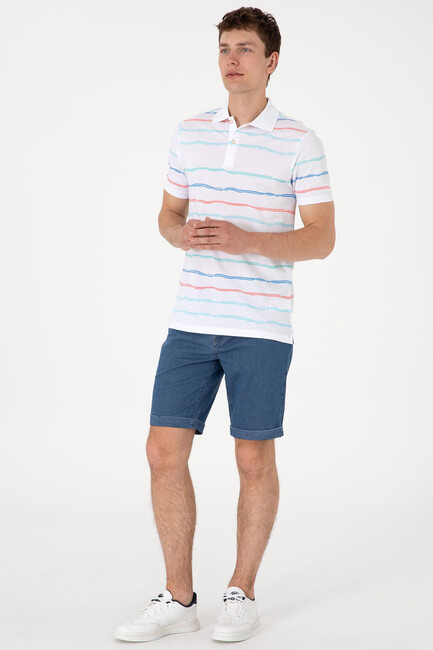 Erkek Tişört 000-2103304 Beyaz - Thumbnail