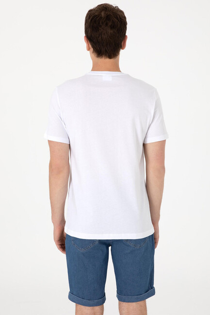 Erkek Tişört 000-2109034 Beyaz - Thumbnail