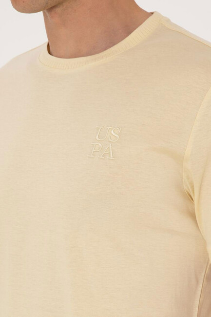 Erkek Tişört 000-2112358 Sarı - Thumbnail