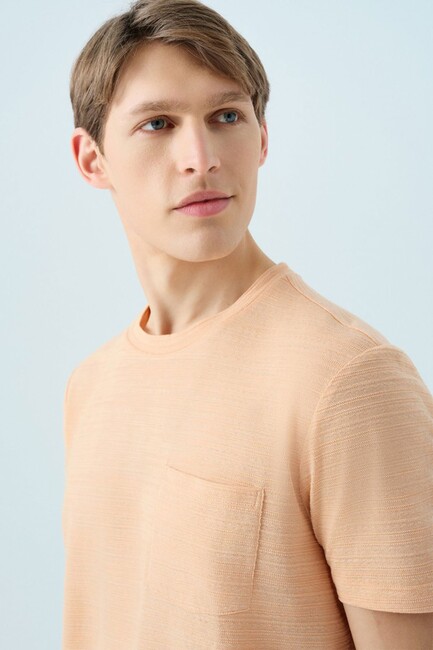 Erkek Tişört LF2035142 Turuncu - Thumbnail