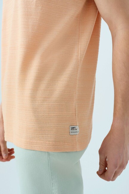 Erkek Tişört LF2035142 Turuncu - Thumbnail