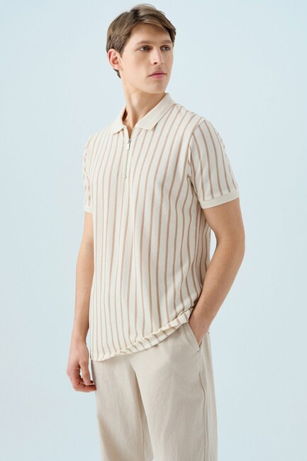 Erkek Tişört LF2038569 Kahve (1)