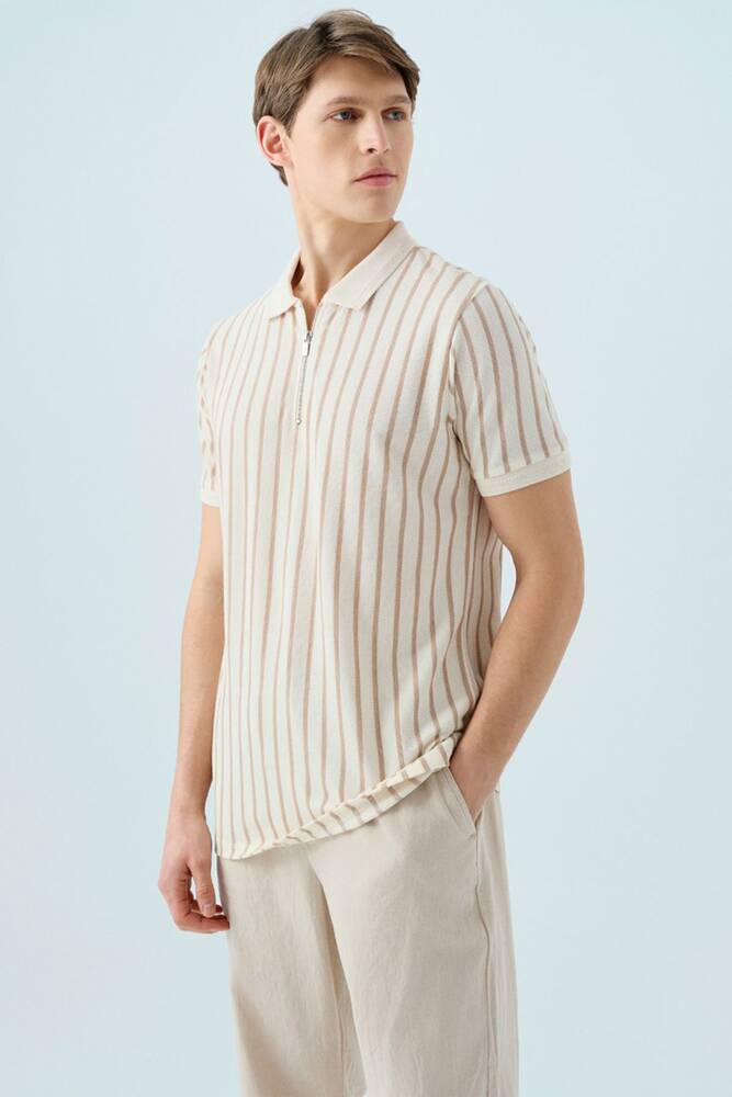 Erkek Tişört LF2038569 Kahve 