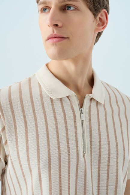 Erkek Tişört LF2038569 Kahve - Thumbnail