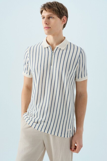 Erkek Tişört LF2038569 Mavi 