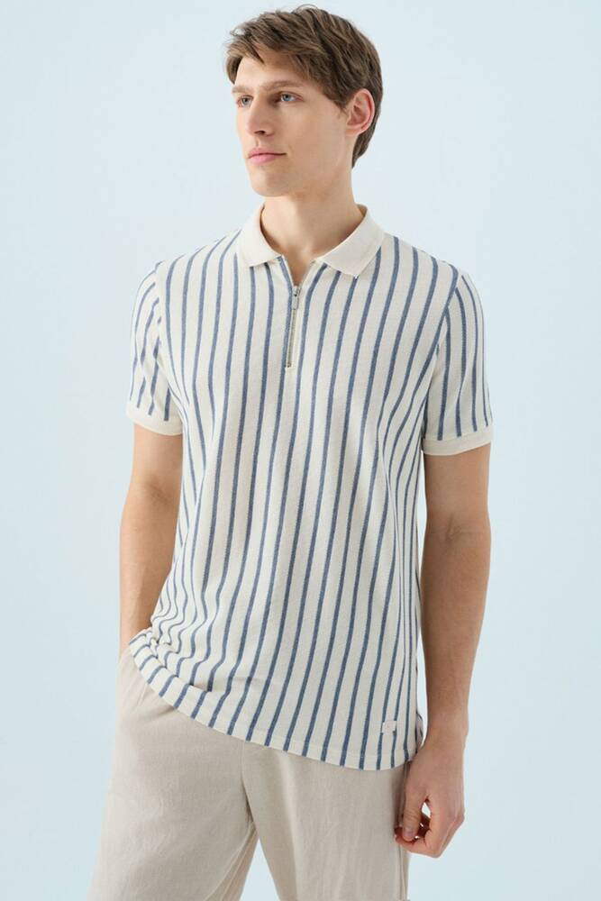 Erkek Tişört LF2038569 Mavi 