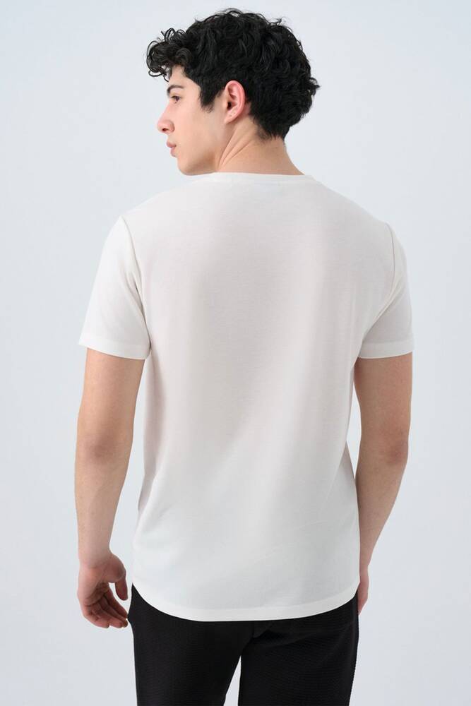 Erkek Tişört LF2038850 Ekru 