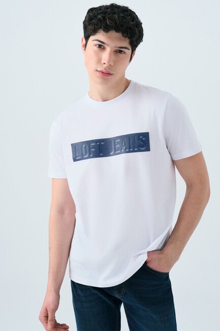 Erkek Tişört LF2039272 Beyaz (1)