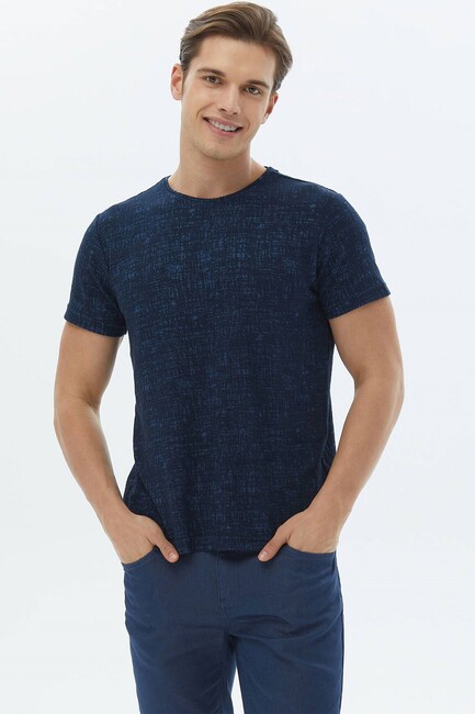 Erkek Tişört TSH-1598 10148301 Lacivert (1)