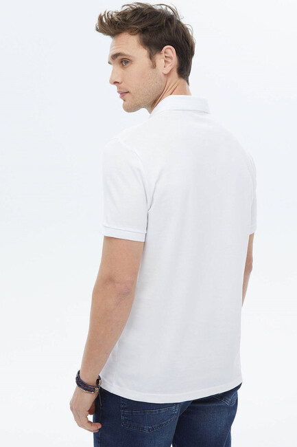 Erkek Polo Yaka Tişört 10148382 Beyaz - Thumbnail
