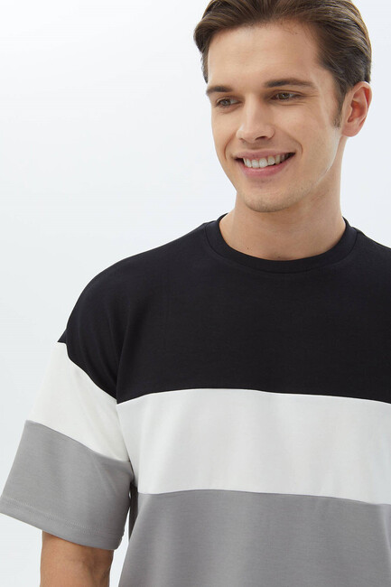 Erkek Tişört TSH-1635 10148389 Gri - Thumbnail