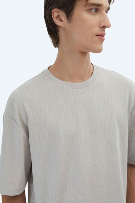 Erkek Tişört TSH-1801 10153994 Bej - Thumbnail