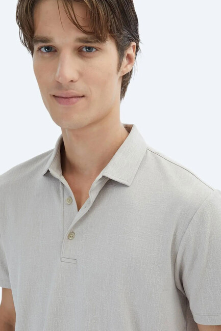 Erkek Tişört TSH-1806 10154133 Bej - Thumbnail