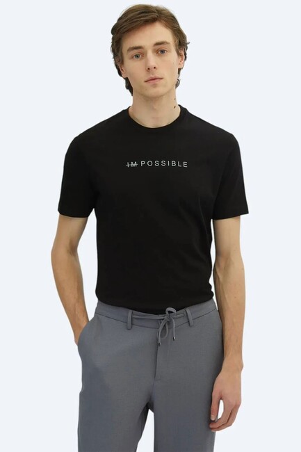 Erkek Tişört TSH-1828 10153849 Siyah (1)