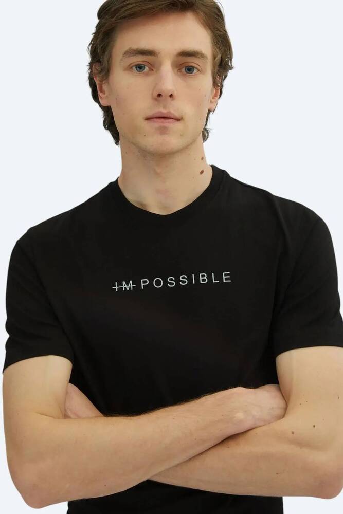 Erkek Tişört TSH-1828 10153849 Siyah 