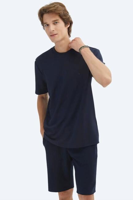 Erkek Tişört TSH-1859 10154029 Lacivert (3)