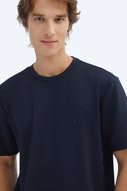 Erkek Tişört TSH-1859 10154029 Lacivert - Thumbnail