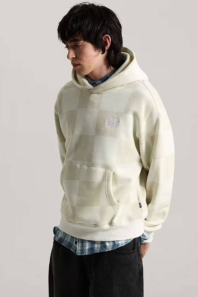 Erkek Tonal Check Stretch Logo Sweat VN000ZP4FS81 Ekru - 1