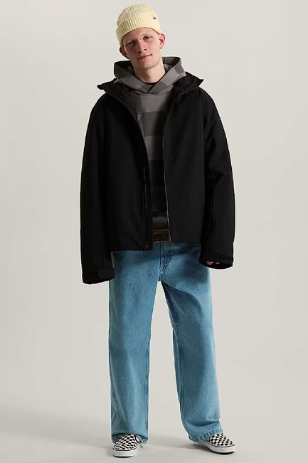 Erkek Tonal Check Stretch Logo Sweat VN000ZP4PWT1 Gri - 4