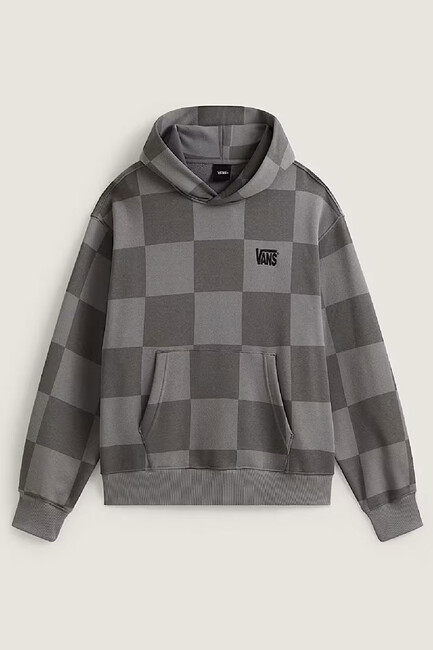 Erkek Tonal Check Stretch Logo Sweat VN000ZP4PWT1 Gri - 5