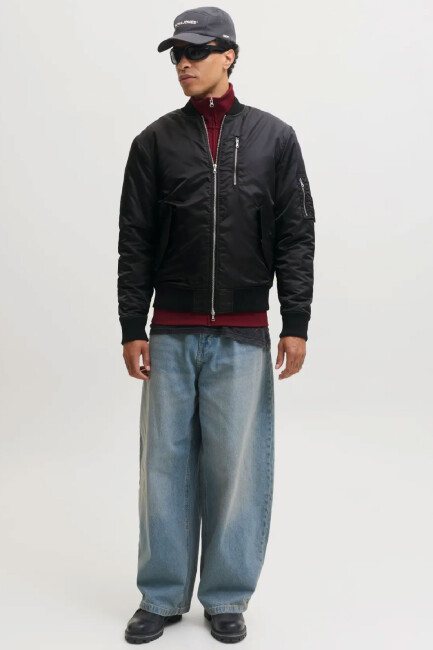 Erkek Trace Bomber Ceket 12301762 Siyah  (2)