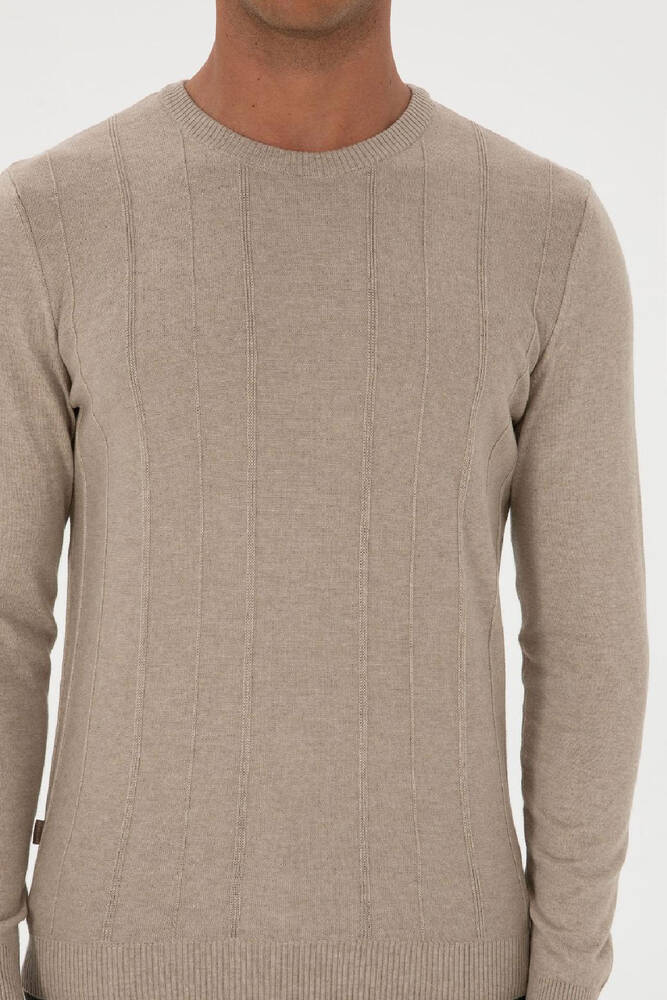 Erkek Triko Kazak 000-2243454 Bej 