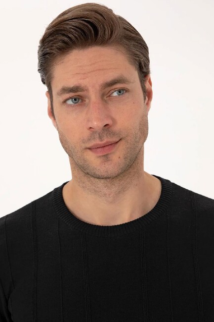 Erkek Triko Kazak 000-2243454 Siyah (2)