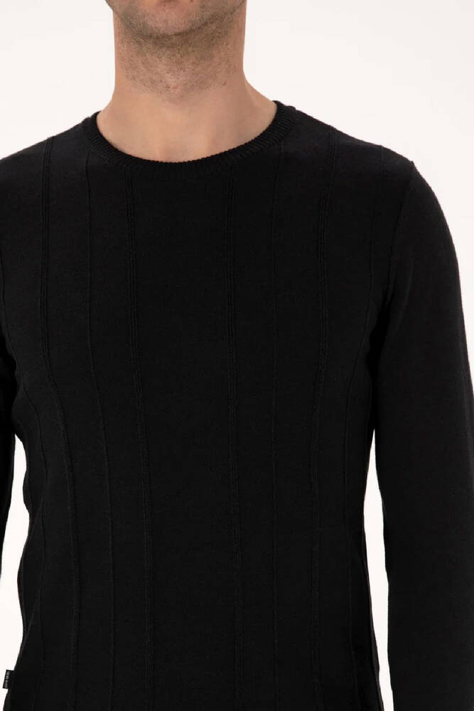 Erkek Triko Kazak 000-2243454 Siyah 