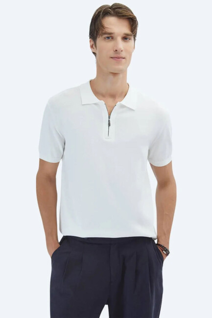 Erkek Triko TRK-1573 10153903 Beyaz (1)