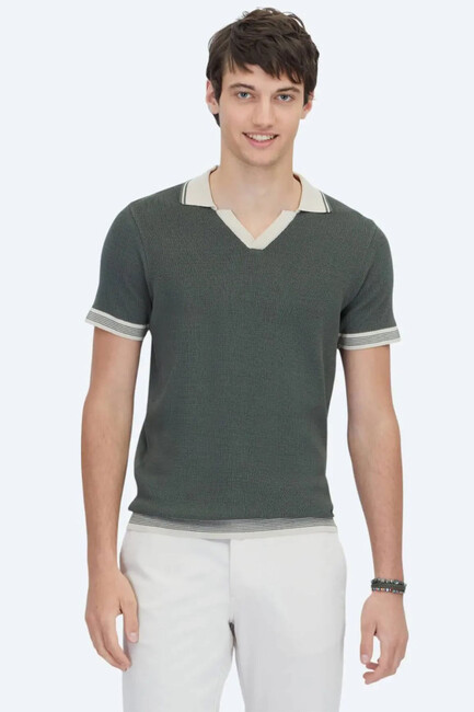 Erkek Triko TRK-1577 10154022 Haki (1)