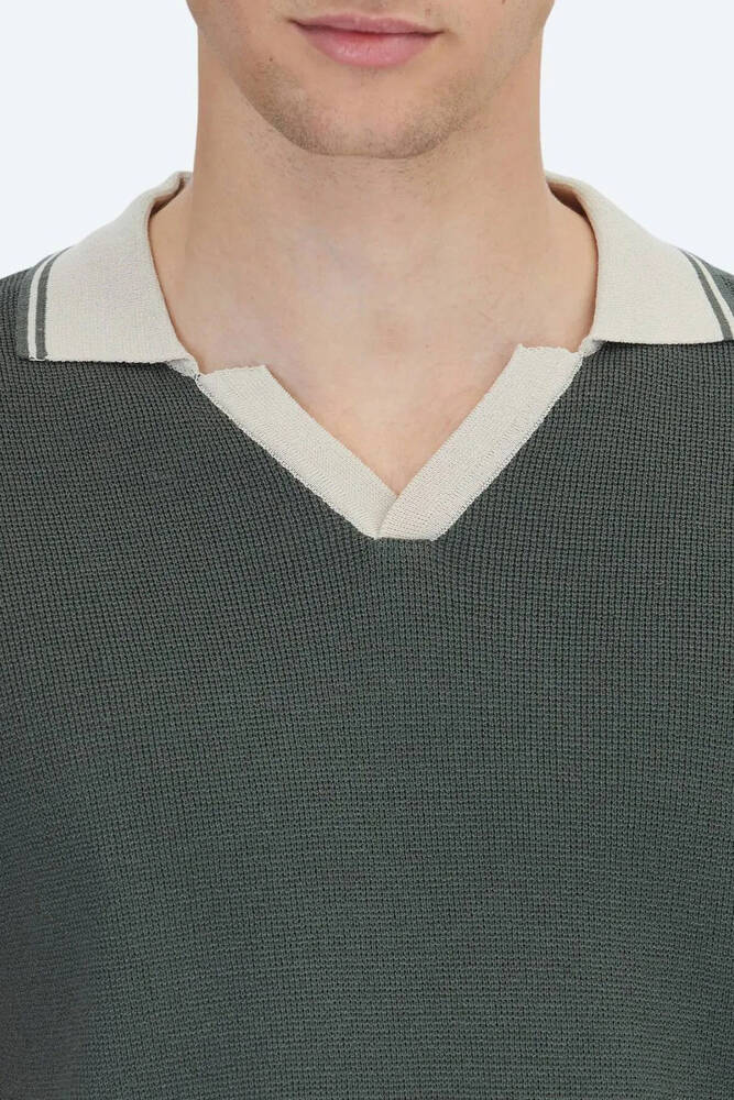 Erkek Triko TRK-1577 10154022 Haki 