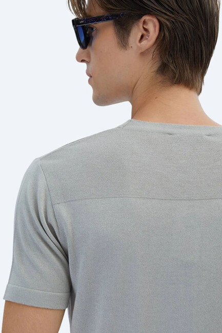 Erkek Triko TRK-1589 10153945 Gri - Thumbnail