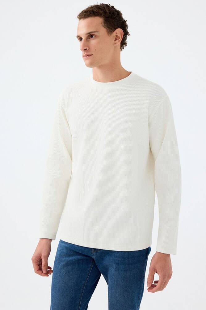 Erkek Tshırt LF2037183 Ekru 