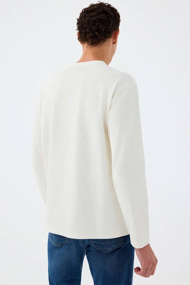 Erkek Tshırt LF2037183 Ekru 