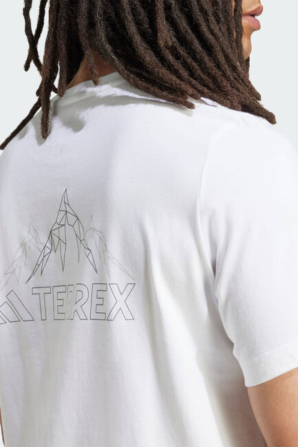 Erkek TX Mountaın Tişört JW3559 Beyaz - Thumbnail