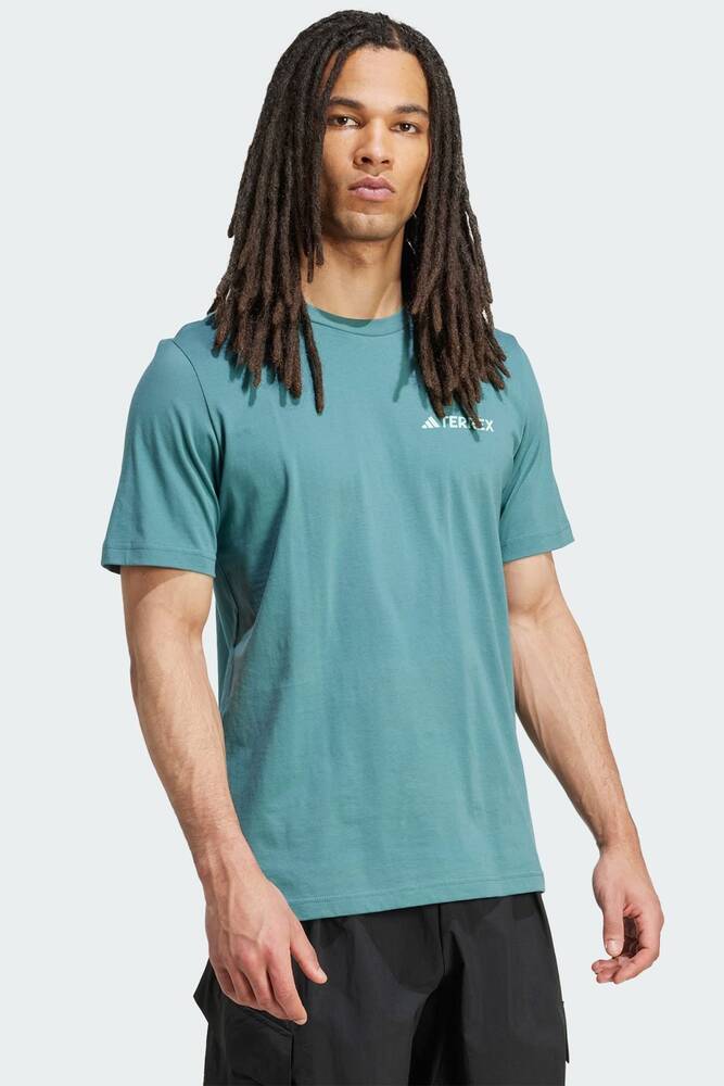 Erkek TX Mountaın Tişört JW3560 Turkuaz 