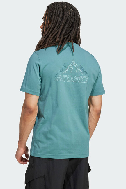 Erkek TX Mountaın Tişört JW3560 Turkuaz - Thumbnail