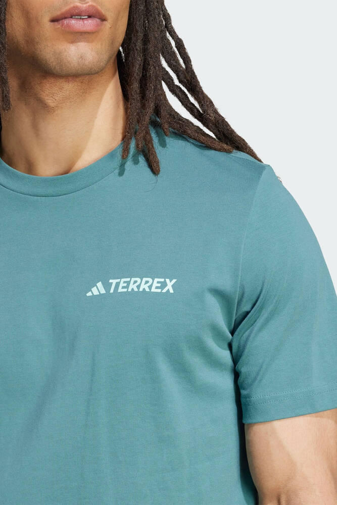 Erkek TX Mountaın Tişört JW3560 Turkuaz 