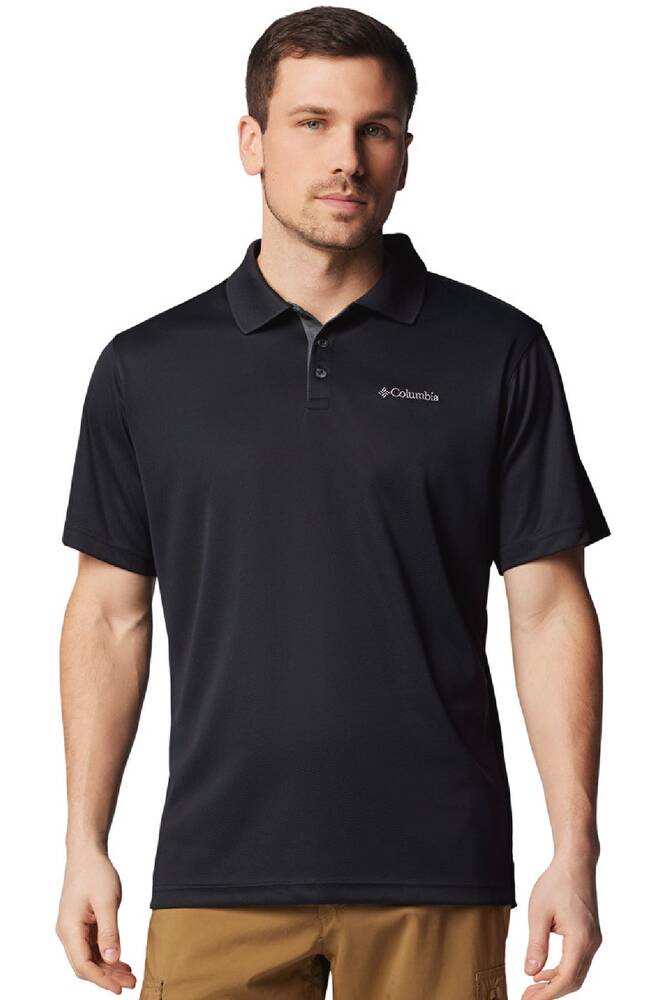 Erkek Utılızer Kısa Kollu Polo Tişört AM0126_010 Siyah 