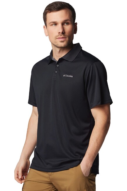 Erkek Utılızer Kısa Kollu Polo Tişört AM0126_010 Siyah (2)