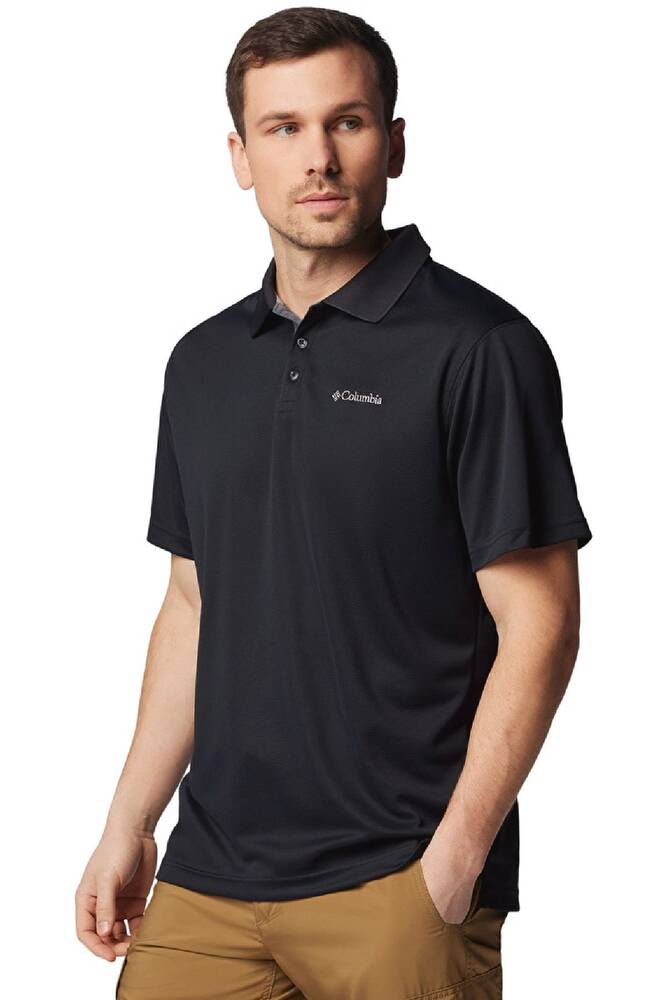 Erkek Utılızer Kısa Kollu Polo Tişört AM0126_010 Siyah 