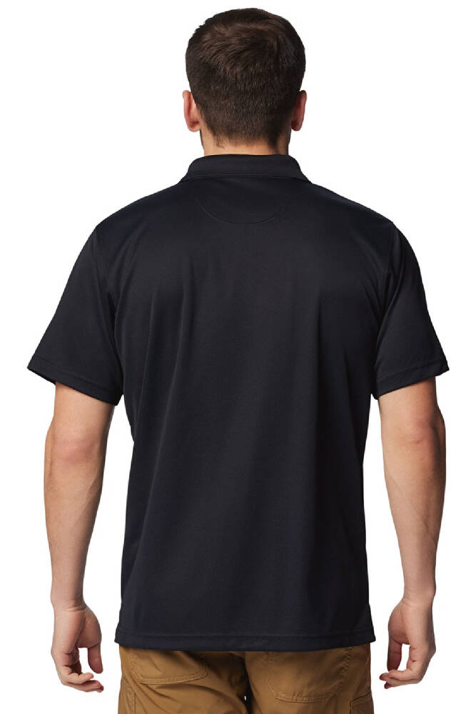 Erkek Utılızer Kısa Kollu Polo Tişört AM0126_010 Siyah 